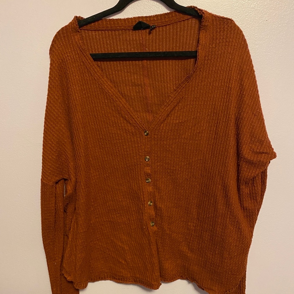 Burnt orange oversized sweater